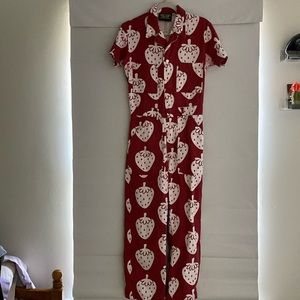 Bigbudpress strawberry strawbaby jumpsuit size S